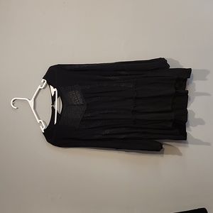 Adiva ruffle embroidered top size L